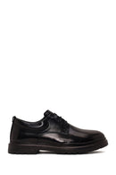 Male Black Lace-Up Thick-Soled Leather Casual Shoes | Derimod