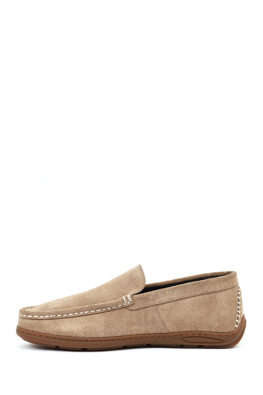 Erkek Vizon Süet Deri Casual Loafer