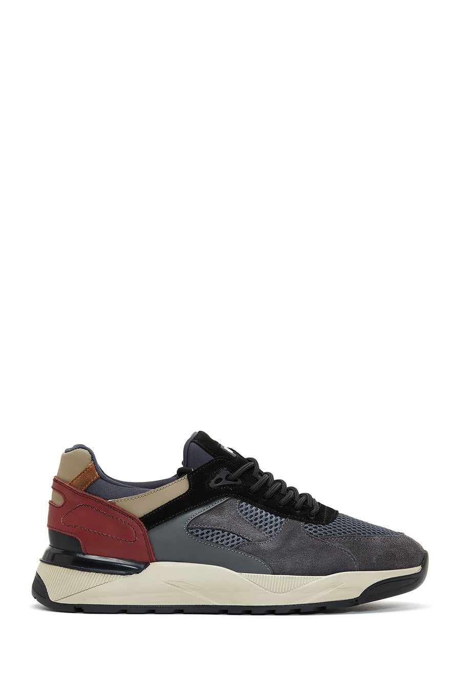 Erkek Antrasit Süet Deri Detaylı Sneaker 23WFD610614 | Derimod