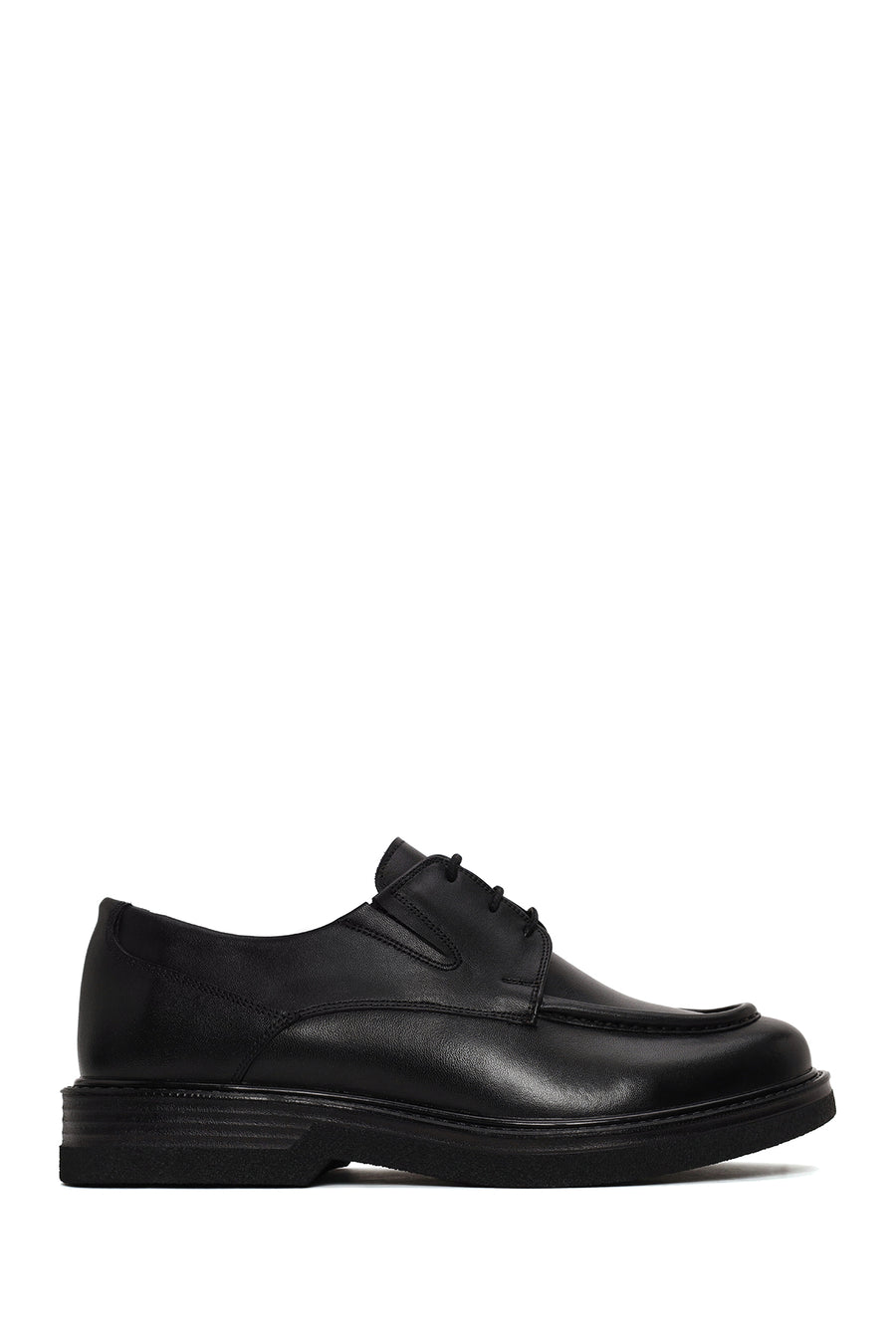 Male Black Lace-Up Leather Casual Shoes WM750029DV | Derimod