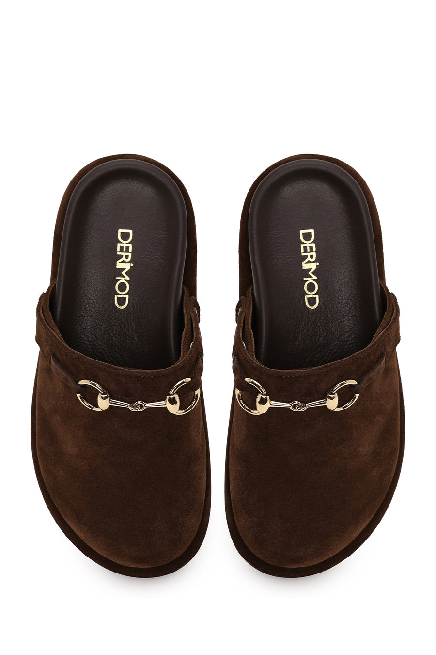 Woman Brown Suede Mule Slipper