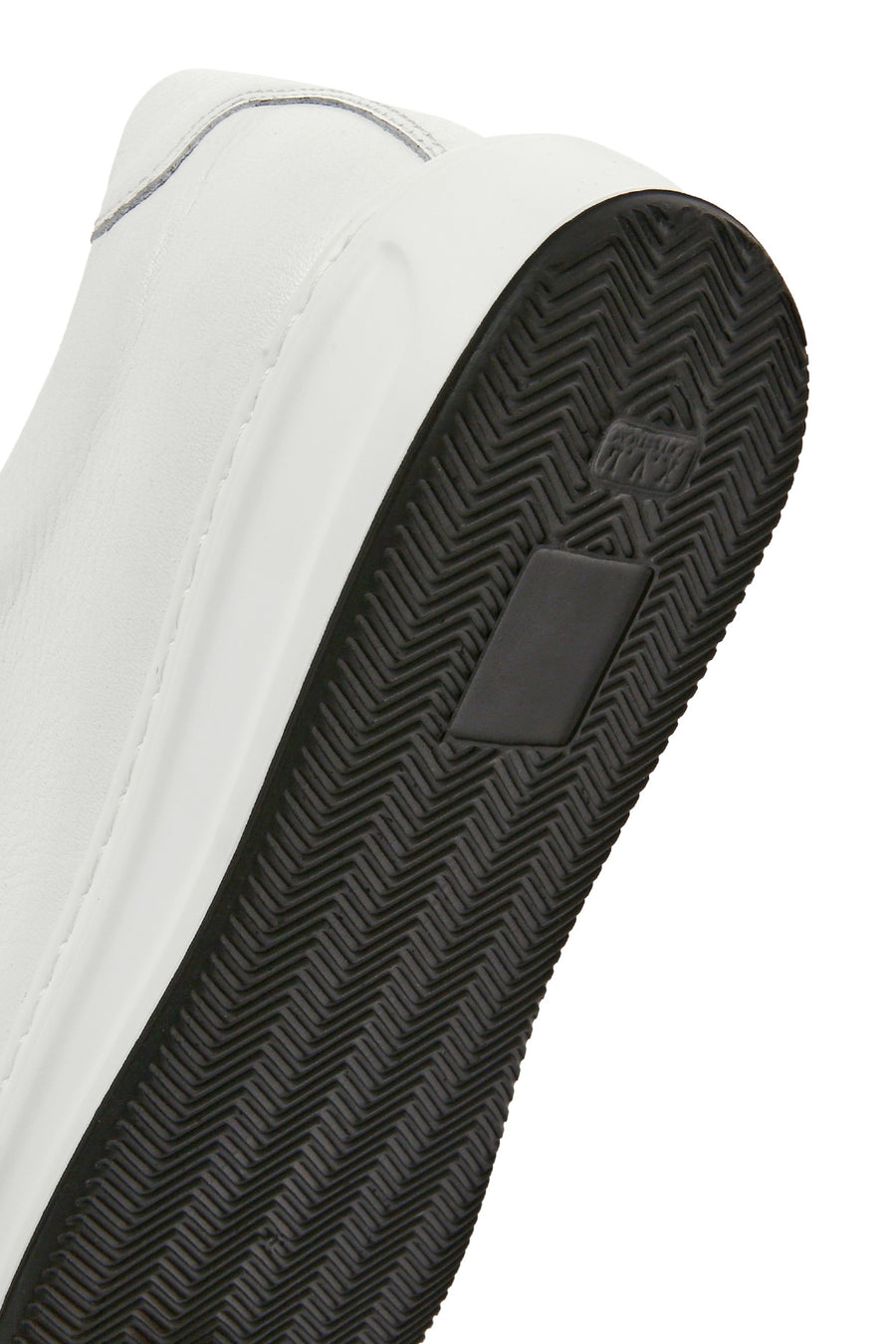 Erkek Beyaz Bağcıklı Deri Sneaker
