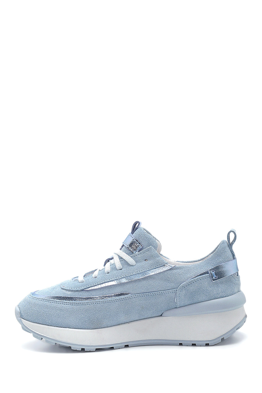 Kadın Deri Süet Yüksek Taban Sneaker