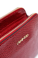 Woman Burgundy Printed Crossbody Bag | Derimod