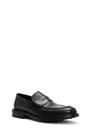 Erkek Siyah Deri Klasik Loafer | Derimod