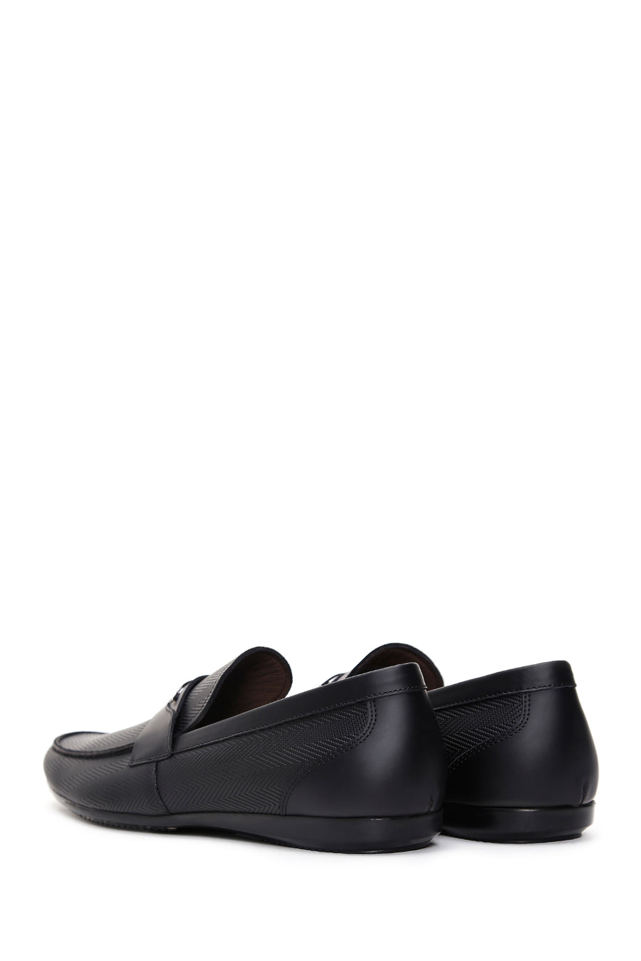 Erkek Siyah Deri Casual Loafer