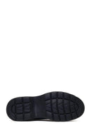 Male Black Lace-Up Thick-Soled Leather Casual Shoes | Derimod