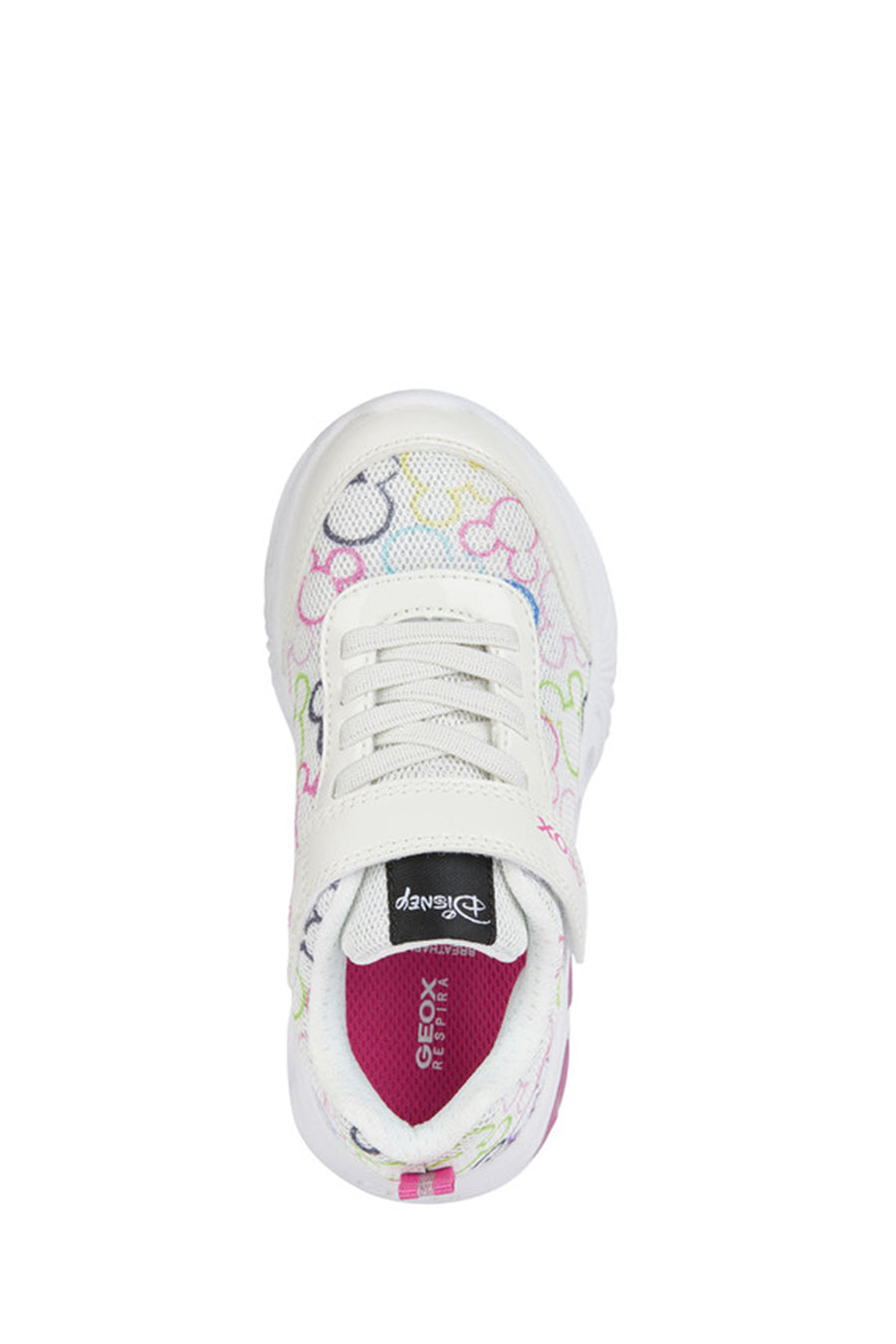 Geox Kız Çocuk Beyaz Assister Bantlı Deri Sneaker