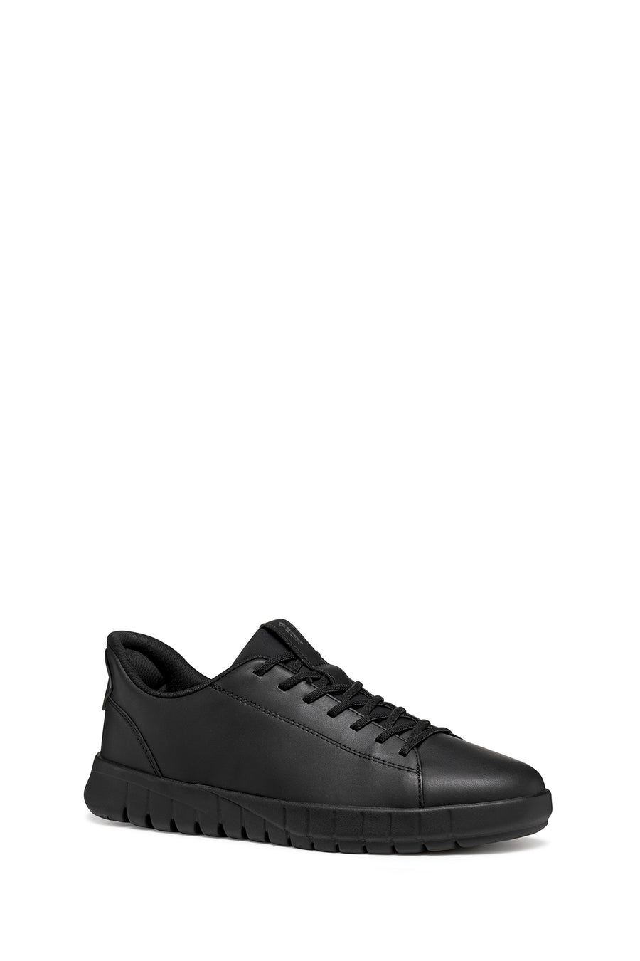 Geox Erkek Siyah U Flextrıde Plus Bağcıklı Deri Sneaker