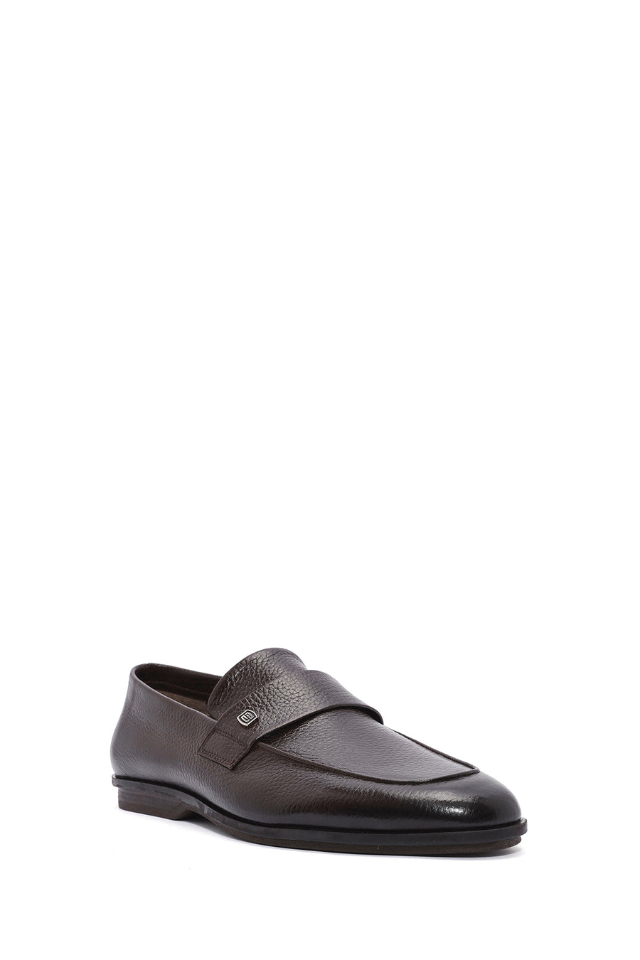Erkek Kahverengi Deri Casual Loafer