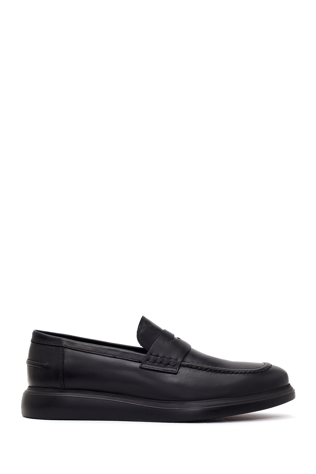 Erkek Siyah Deri Casual Loafer