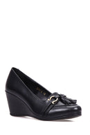 Women's Tassel Detailed Wedge Heeled Shoes | Derimod