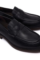 Derimod Black Erkek Siyah Deri Casual Loafer | Derimod