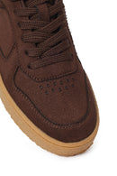 Kadın Kahverengi Bağcıklı Süet Sneaker | Derimod