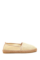Women's Beige Straw Sole Espadrille | Derimod