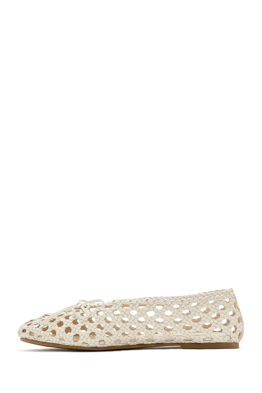 Women's Cream Knitted Ballerina