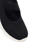 Derimod Zero Women's Black Thick-Soled Fabric Shoes | Derimod