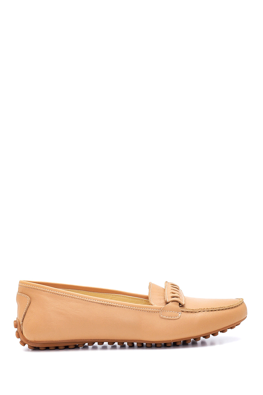 Kadın Camel Deri Loafer 22SFD421418 | Derimod
