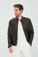 Alanzo Men's Mink Leather Jacket | Derimod