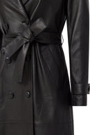 Beyonce Women's Black Leather Coat | Derimod