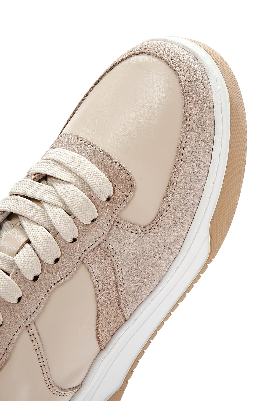Women's Beige Suede Leather Detailed Sneaker