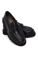 Erkek Siyah Deri Casual Loafer | Derimod