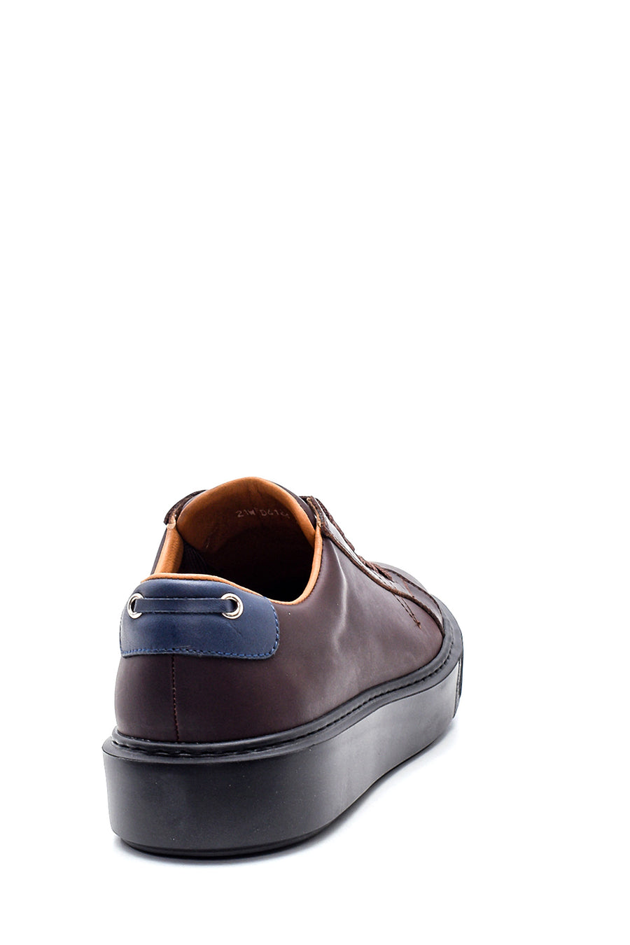 Erkek Kahverengi Deri Sneaker
