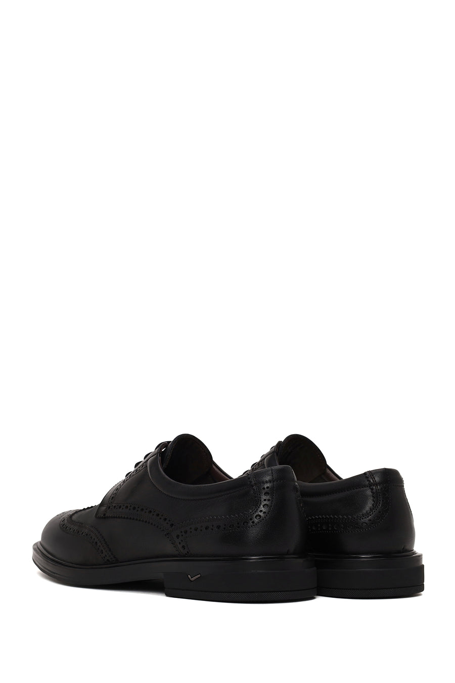 Male Black Lace-up Leather Casual Shoes