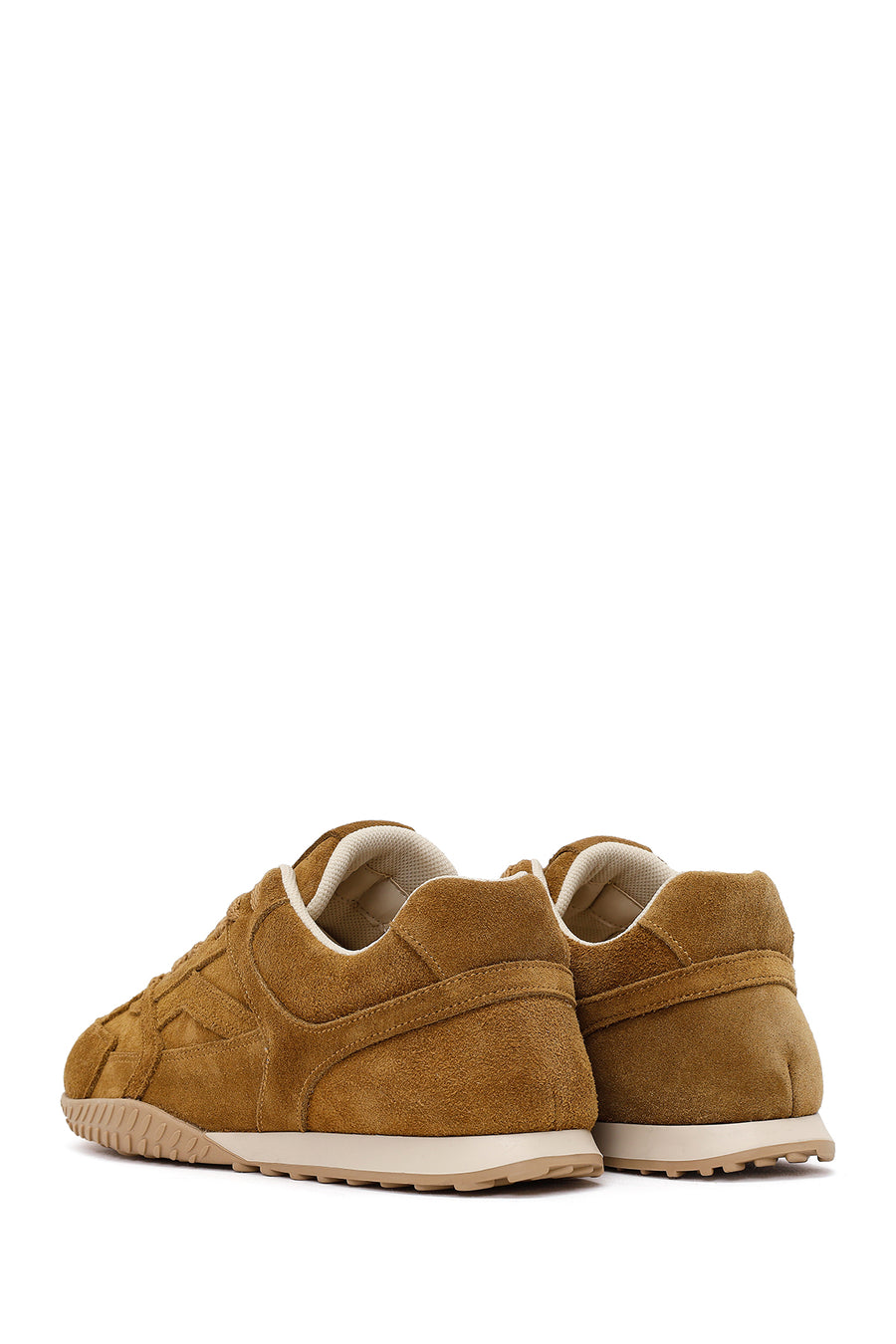 Kadın Camel Bağcıklı Süet Deri Sneaker