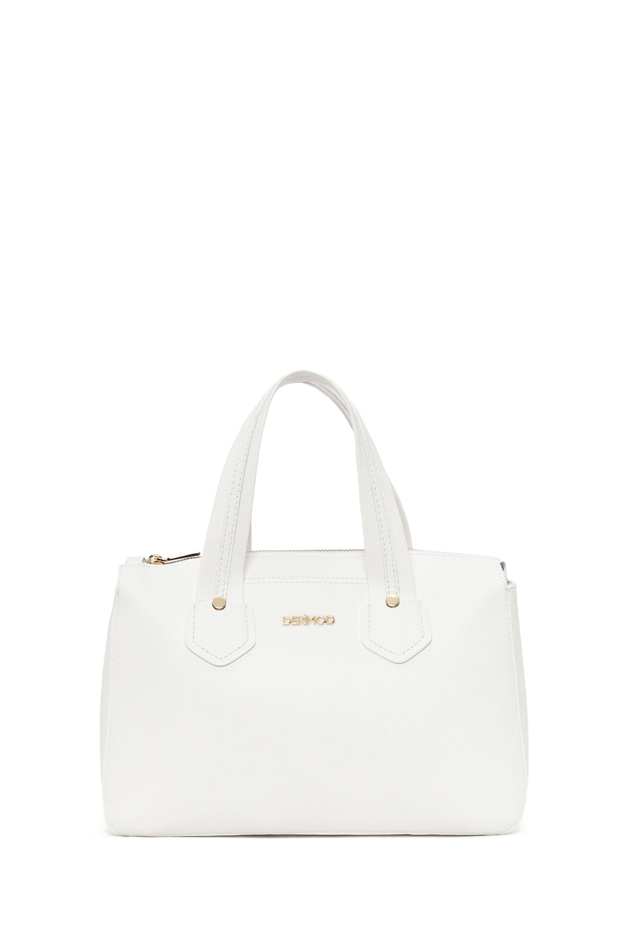 Woman White Long-Strap Shoulder Bag