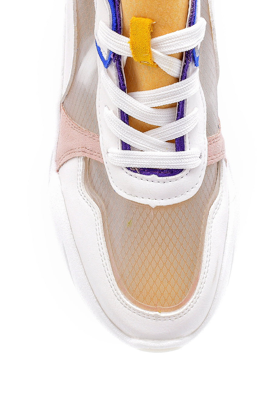 Kadın Mavi Şeffaf Detaylı Sneaker