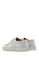Men's Gray Lace-up Suede Leather Casual Shoes | Derimod