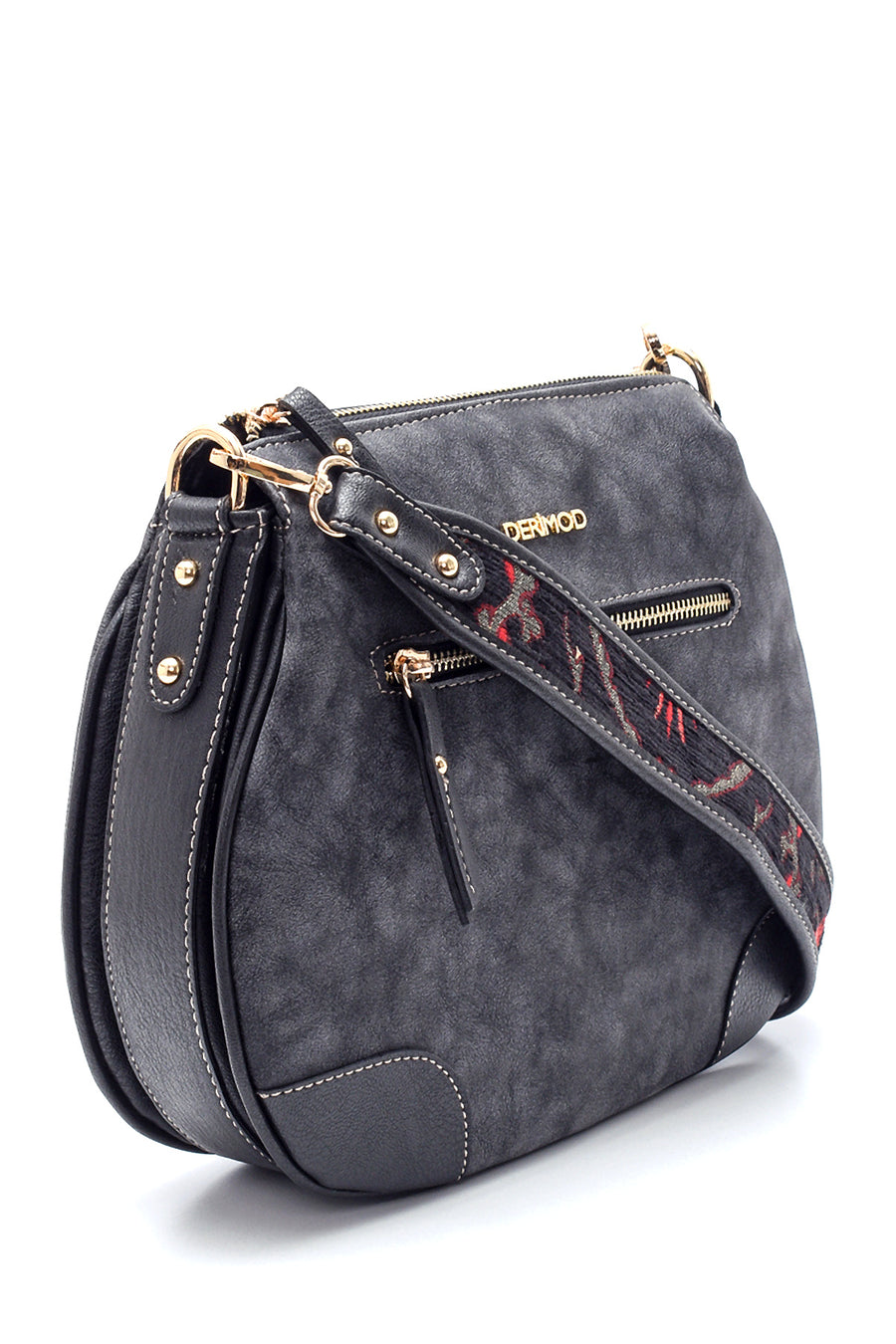 Women's Nubuck Strap Detailed Crossbody Bag
