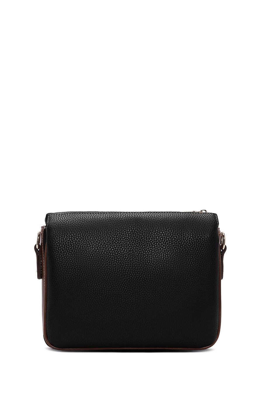 Woman Black Long-Strap Crossbody Bag
