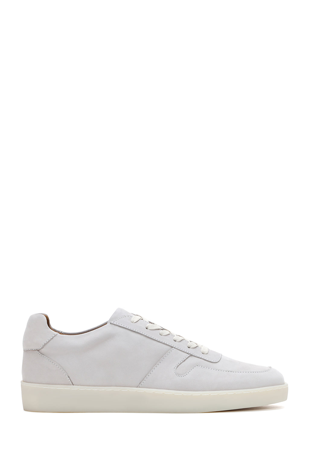 Erkek Taş Rengi Nubuk Deri Sneaker