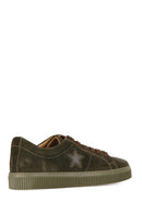 Star Patterned Men's Suede Shoes | Derimod