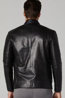 Navas Men's Leather Jacket | Derimod