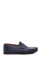 Erkek Deri Delikli Casual Loafer | Derimod