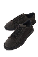 Male Anthracite Lace-up Suede Leather Sneaker | Derimod