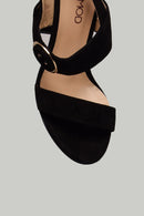 Thick Heeled Suede Leather Women's Slippers | Derimod