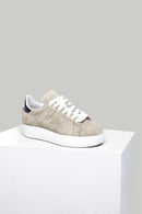 Suede Stone Women's Leather Sneaker | Derimod