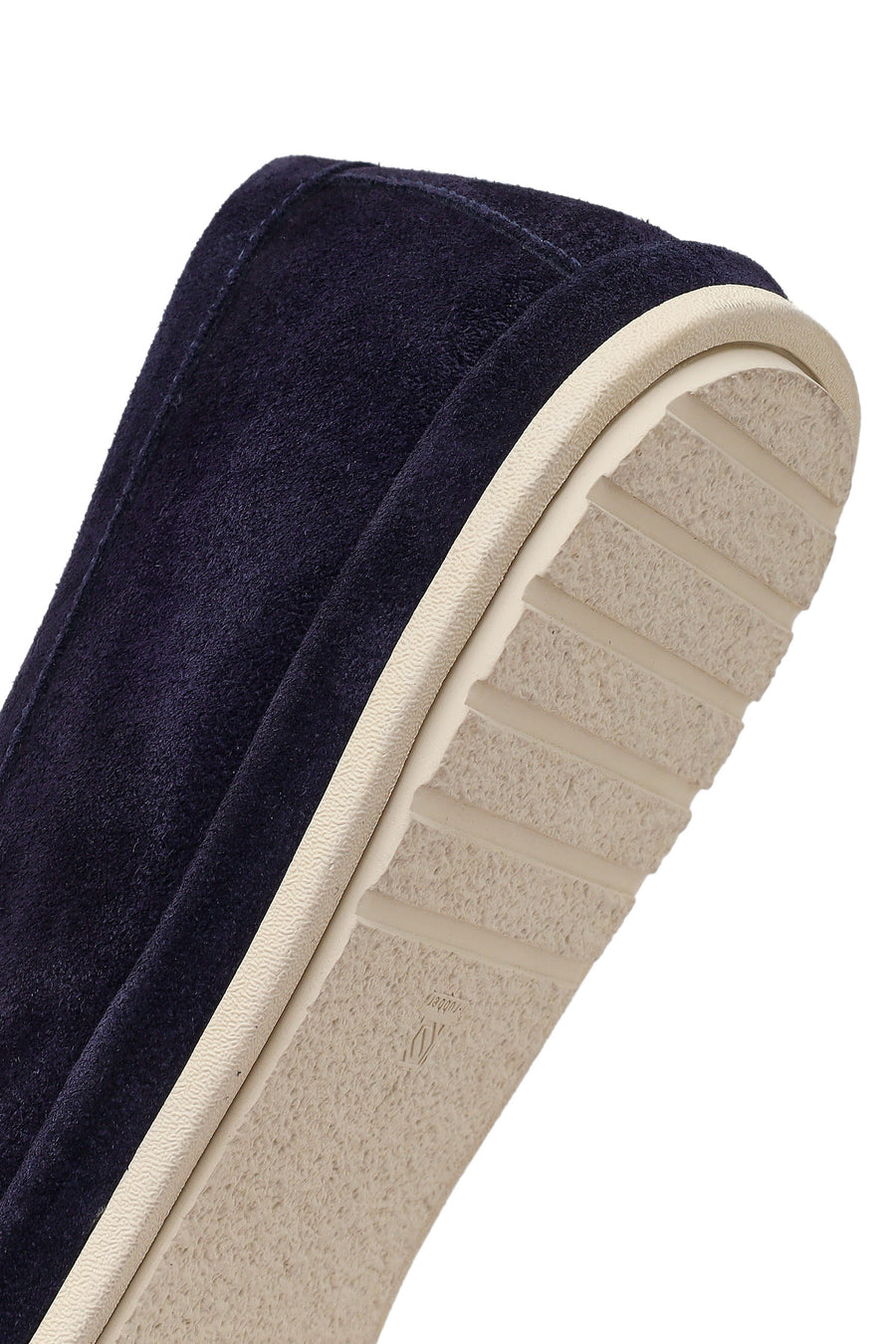 Erkek Lacivert Süet Deri Loafer