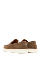 Erkek Taba Süet Deri Casual Loafer | Derimod