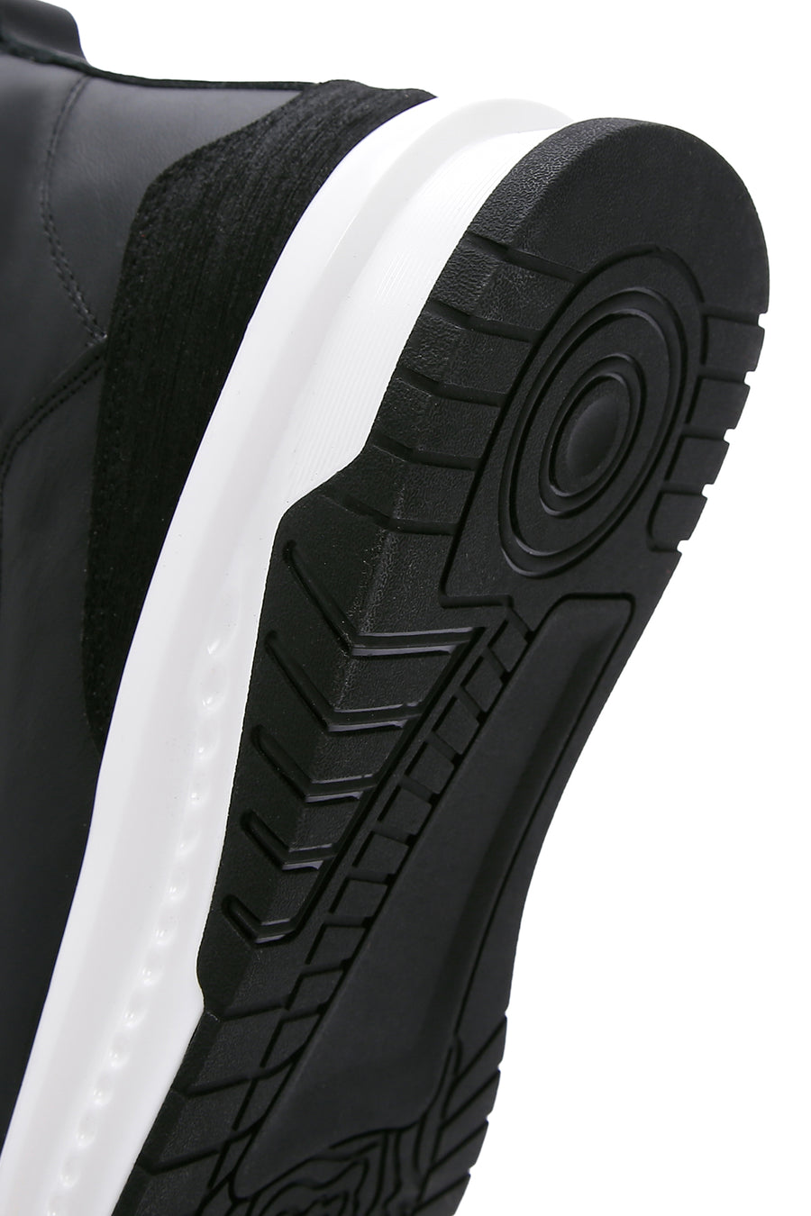 Erkek Siyah Deri Bilekli Sneaker