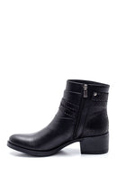Women's Snake Patterned Mid-Heeled Boots | Derimod