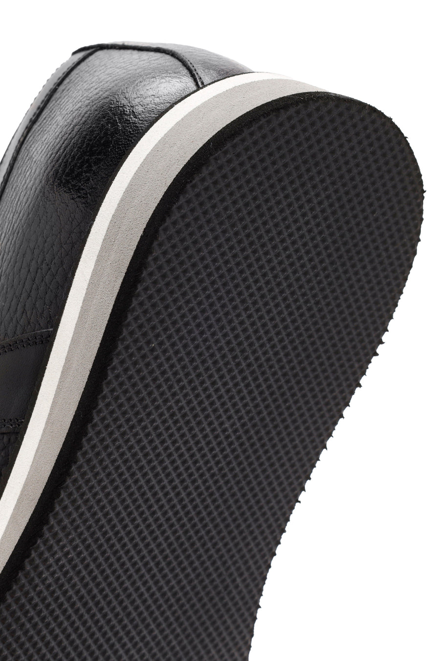 Men's Black Lace-up Leather Casual Shoes