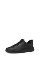 Geox Erkek Siyah U Flextrıde Plus Bağcıklı Deri Sneaker | Derimod