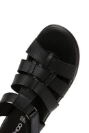 Women's Black Comfort Sandals | Derimod