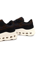 Kadın Siyah Bağcıklı Kalın Tabanlı Deri Sneaker | Derimod