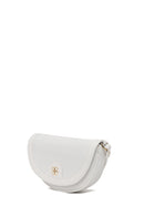 Woman White Long-Strap Printed Mini Crossbody Bag | Derimod